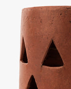 Lanterne ouragan en terre cuite Jack-O